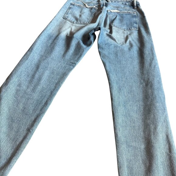 Good American Weekender Relaxed Fit Jeans Light Wash Casual Stretch Size 2/26 - Picture 10 of 12
